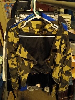 Fashion Nova Olive & Black Camo Bomber Jacket